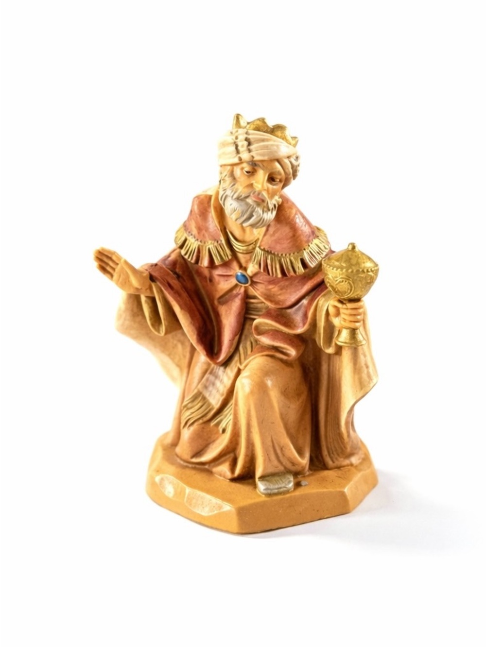 Fontanini Gaspar King W Frankincense 3.5” Nativity Figure Italy Simonetti w/ Box